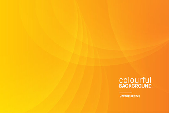 Abstract Orange colourful gradient vector illustration background 
