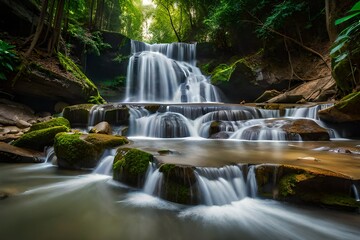 waterfall in the jungle