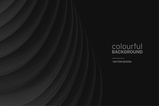 Abstract Black gradient background vector illustration