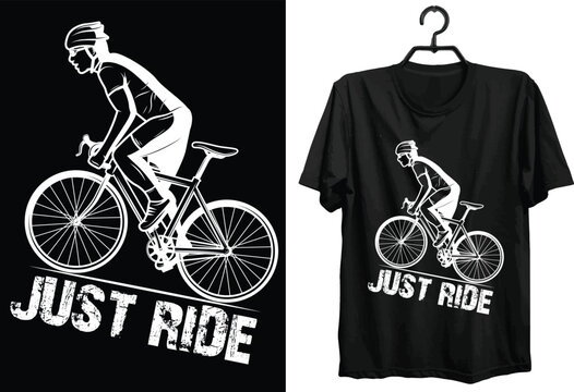 Cycling T-shirt Design. Funny Gift Item Cycling T-shirt Design For All People And Cycle Lovers.