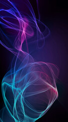 Color smoke abstract background. Cold and hot contrast. Defocused blue red contrast. Vapor floating cloud texture. Generative AI