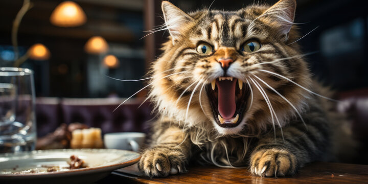 Hangry Kitty: Hilarious Moments at Mealtime