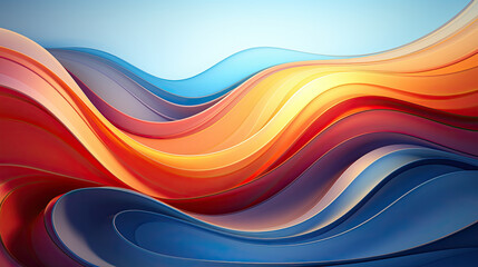 Digital vintage painting. Abstract geometric blue animated background.