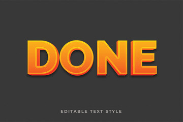 Done editable 3d text style effect in with black background