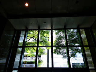 Fototapeta premium Low Angle View of Architecture, Architecture Window, Futuristic Background...,