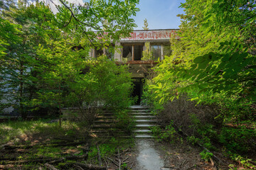 Palace of Culture Building at Duga Radar Village - Chernobyl Exclusion Zone, Ukraine
