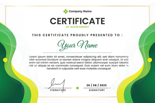 Gradient Modern Certificate Template