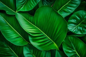 green leaf background Generated Ai