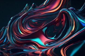 abstract background with lights generated by AI technology