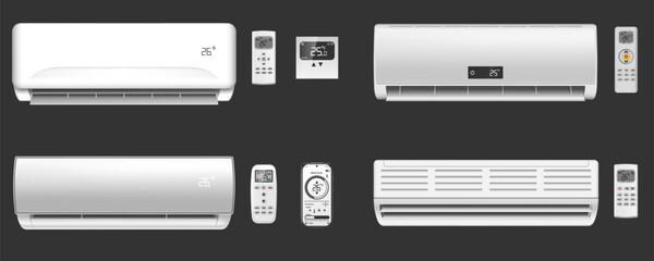 Realistic Air Conditioners Set