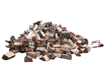 Firewood Birch transparent background