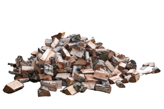 Firewood Birch transparent background
