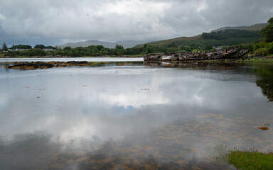 Reflections of Salen's ships, Mull