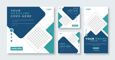 Unique Modern Social Media Post for Online Marketing Promotion Banner, Story and Web Internet Ads Flyer