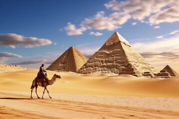 Unveiling Egypt's Ancient Wonders: A Tourist's Expedition Through Giza's Breathtaking Pyramids and History.