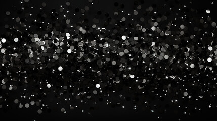 Glittery black textured social ads. Generative Ai