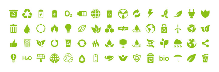 Eco icon set