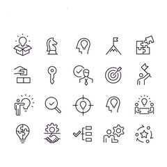  Business Solution Icons vector design