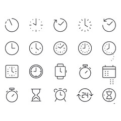 time icons vector design 