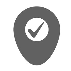 checkin icon, check in icon, location pin icon, map pin place marker., location icon