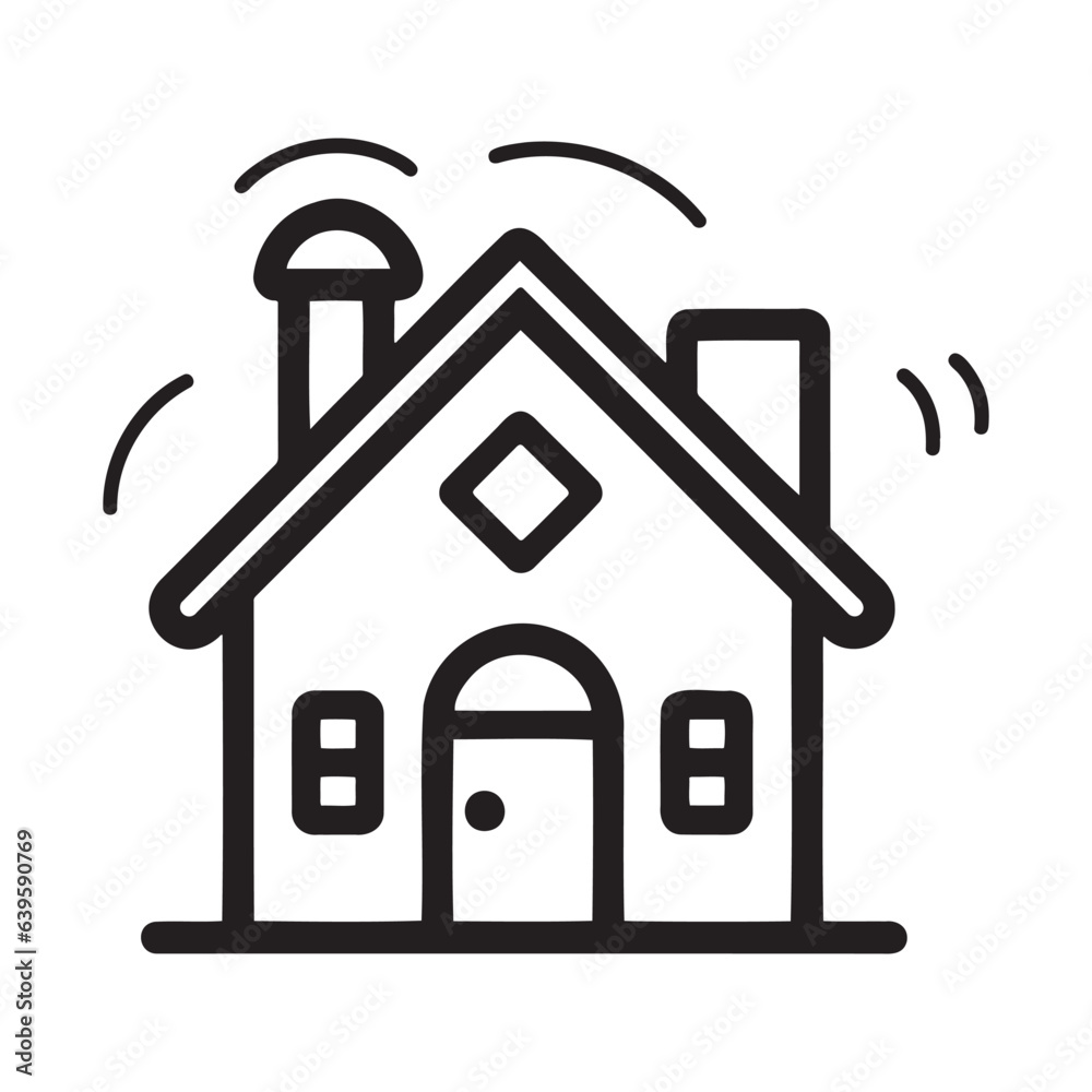 Poster home vector image to be used in web applications, mobile applications and print media.