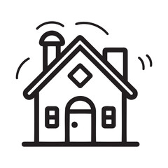 Home vector image to be used in web applications, mobile applications and print media.