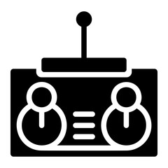 remote control glyph icon