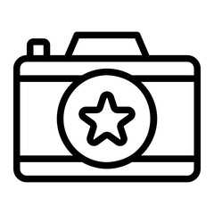 camera line icon