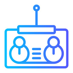remote control gradient icon