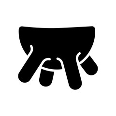 Cow udder vector icon. Dairy product sign