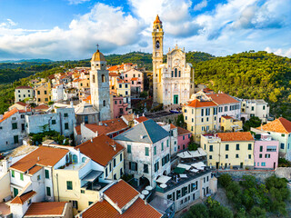 The village of Cervo on the Italian Riviera, Liguria, Italy