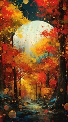 Fabulous autumn, digital art