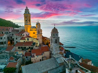  The village of Cervo on the Italian Riviera, Liguria, Italy © monticellllo