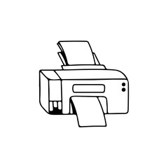 printer machine vector illustration concept