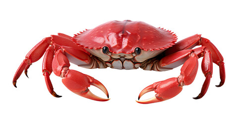 A crab isolated on transparent background - Generative AI