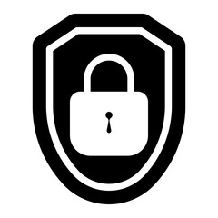 padlock glyph icon