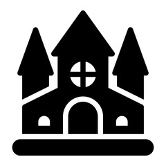 castle glyph icon