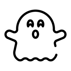 ghost line icon