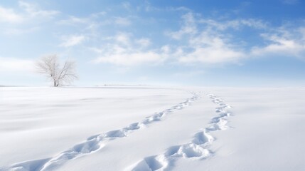 Fototapeta na wymiar snow covered trees. Generative AI