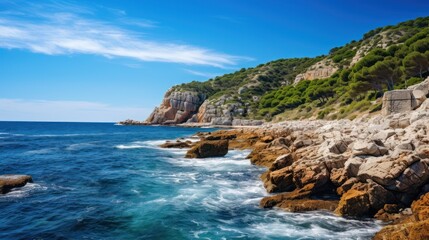 Obraz premium coast of island. Generative AI
