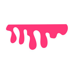 Pink Melting Paint Abstract Liquid Vector Elements 