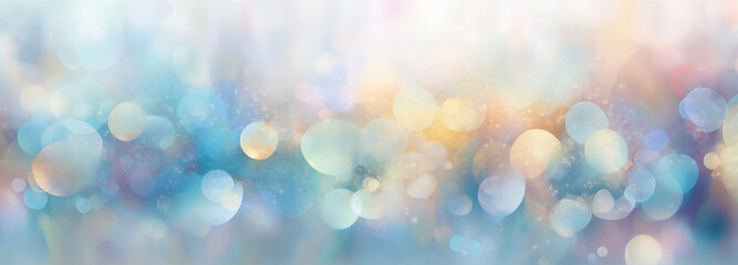 Fototapeta premium christmas soft shiny abstract background light shine pastel texture bright bokeh. Generative AI.