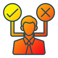 Obraz premium Decision Making Icon