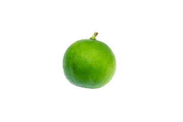 Fresh Green lime isolated on white