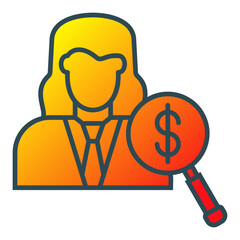 Female Auditor Icon