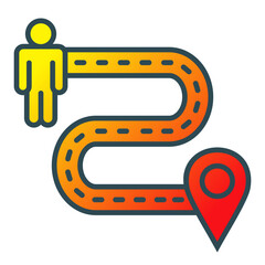 Location Distance Icon