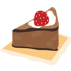 chocolate cake with cherry