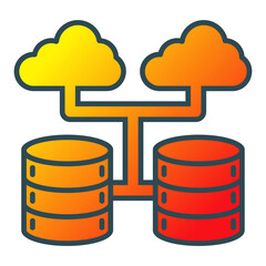 Cloud Database Icon