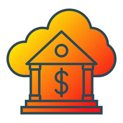 Cloud Banking Icon