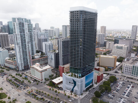 Aerial photo The Elser Hotel and Residences Miami